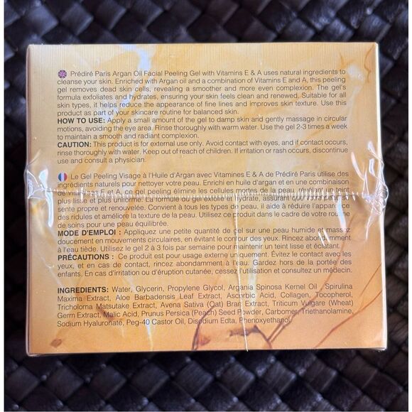 Prédiré Paris - NWT - Argan Oil Facial Peeling Gel w/Vitamins E & A. MSRP $300. - Picture 4 of 15